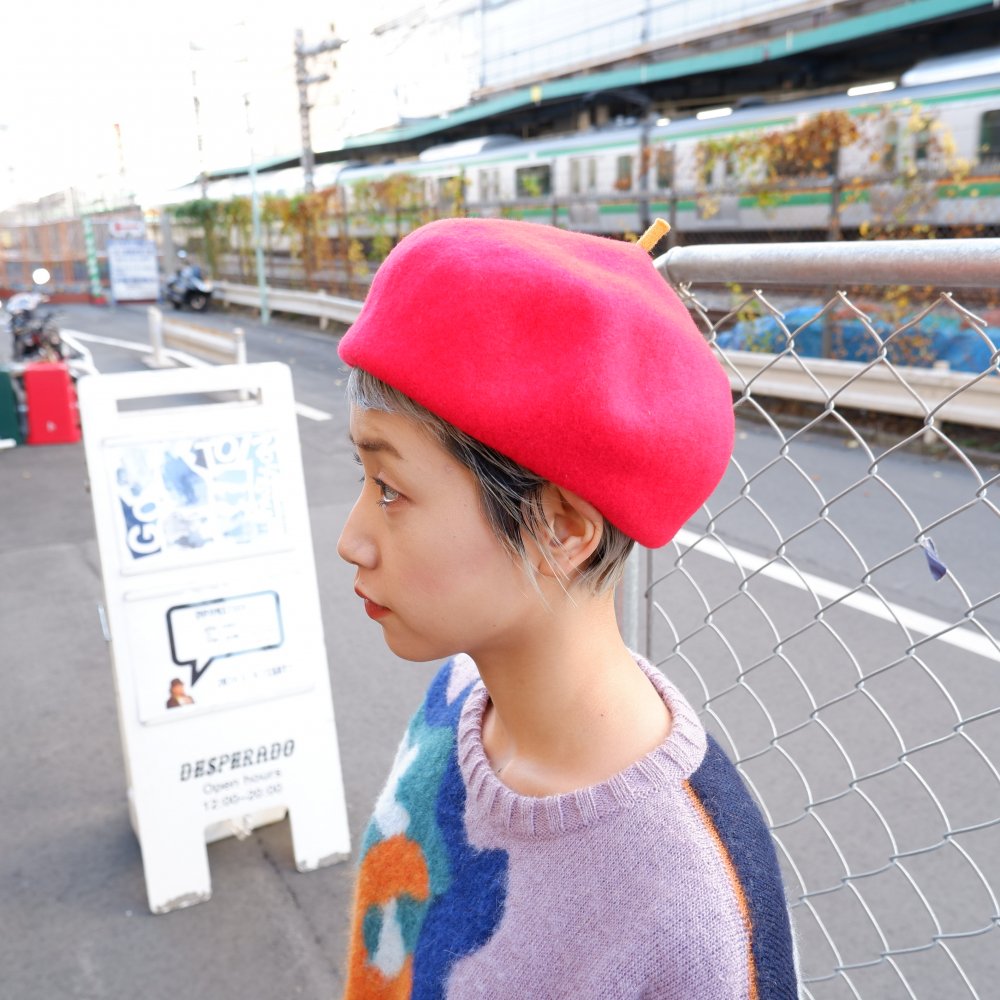 <img class='new_mark_img1' src='https://img.shop-pro.jp/img/new/icons1.gif' style='border:none;display:inline;margin:0px;padding:0px;width:auto;' />【KOPKA】WOOLLEN ROLL UP BERET ”FELIX”