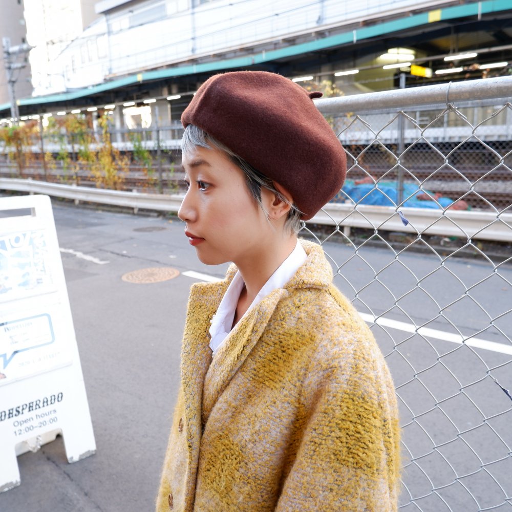 <img class='new_mark_img1' src='https://img.shop-pro.jp/img/new/icons1.gif' style='border:none;display:inline;margin:0px;padding:0px;width:auto;' />【KOPKA】WOOLEN ROLL UP BERET