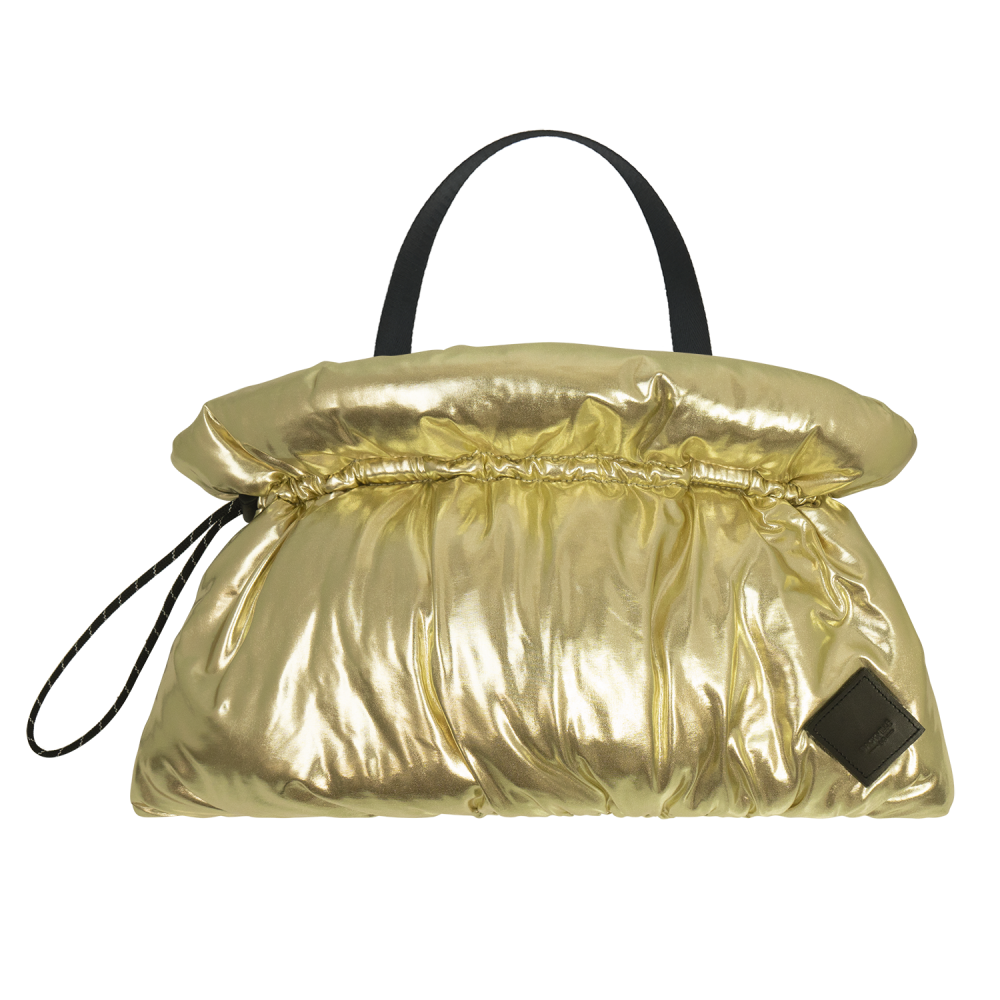 SACKVILLEDRAWSTRING CLUTCH GOLD / CODE BLACK