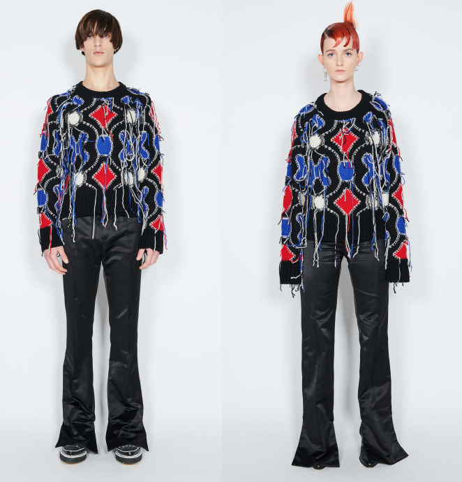 <img class='new_mark_img1' src='https://img.shop-pro.jp/img/new/icons1.gif' style='border:none;display:inline;margin:0px;padding:0px;width:auto;' />【CHARLES JEFFREY LOVERBOY】GUDDLE TASSLE JUMPER