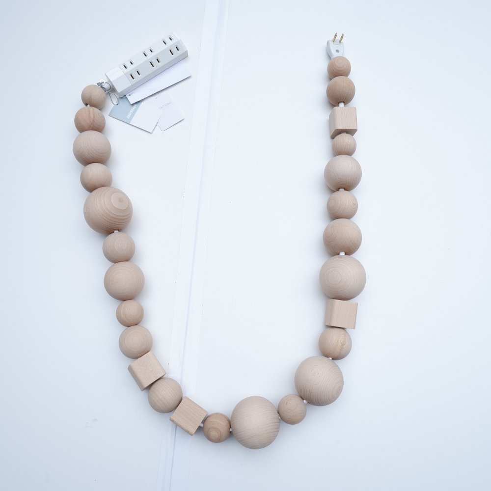 【BLESS】Cable jewellery／Multiplug wood (NATURAL)