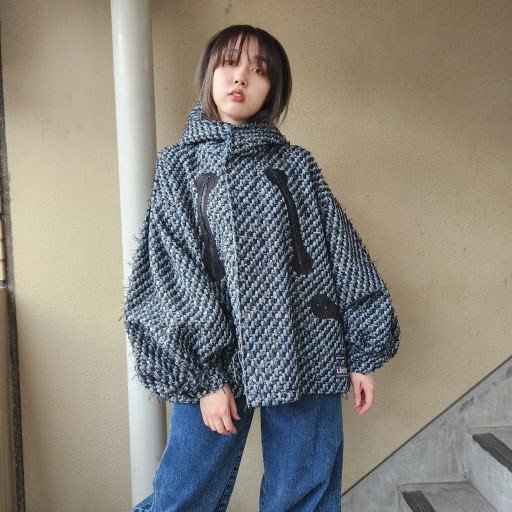 MEGMIURAWool Mods coat Linton Tweed