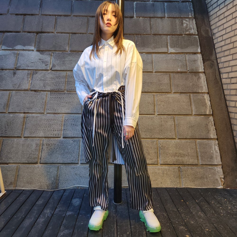 <img class='new_mark_img1' src='https://img.shop-pro.jp/img/new/icons1.gif' style='border:none;display:inline;margin:0px;padding:0px;width:auto;' />【provoke】stripe skirted pants