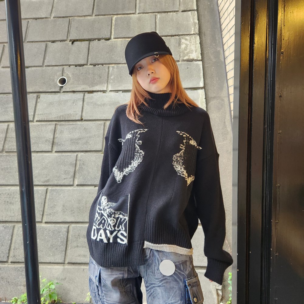 <img class='new_mark_img1' src='https://img.shop-pro.jp/img/new/icons1.gif' style='border:none;display:inline;margin:0px;padding:0px;width:auto;' />BODYSONG.REVERSIBLE BALACLAVA SWEATER