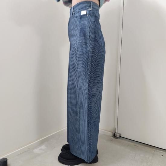 HATRA】 MIRAGE BLEACH DENIM (NAVY) HATRA】 MIRAGE BLEACH DENIM (NAVY)