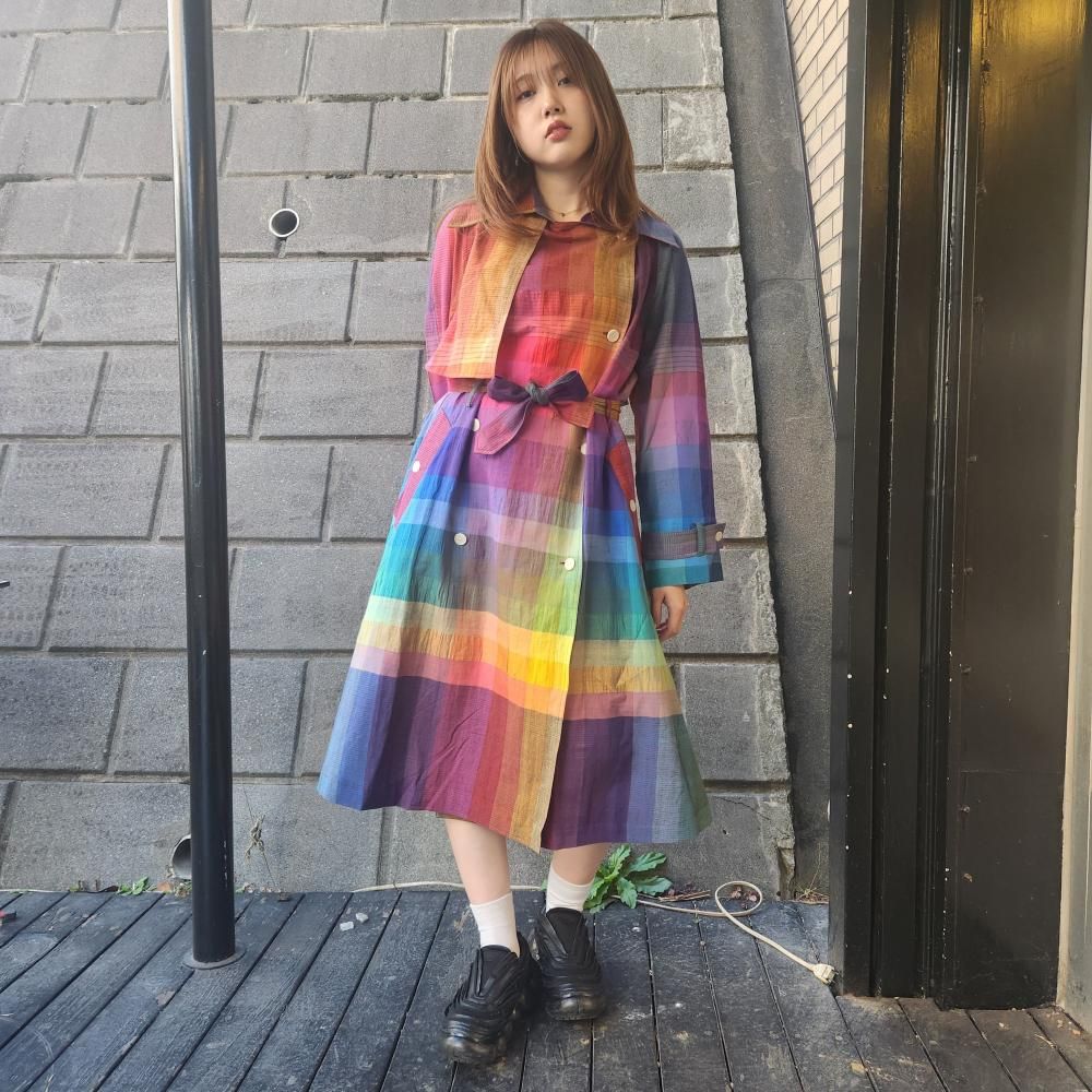 <img class='new_mark_img1' src='https://img.shop-pro.jp/img/new/icons1.gif' style='border:none;display:inline;margin:0px;padding:0px;width:auto;' />mii HAND WOVEN TRENCH