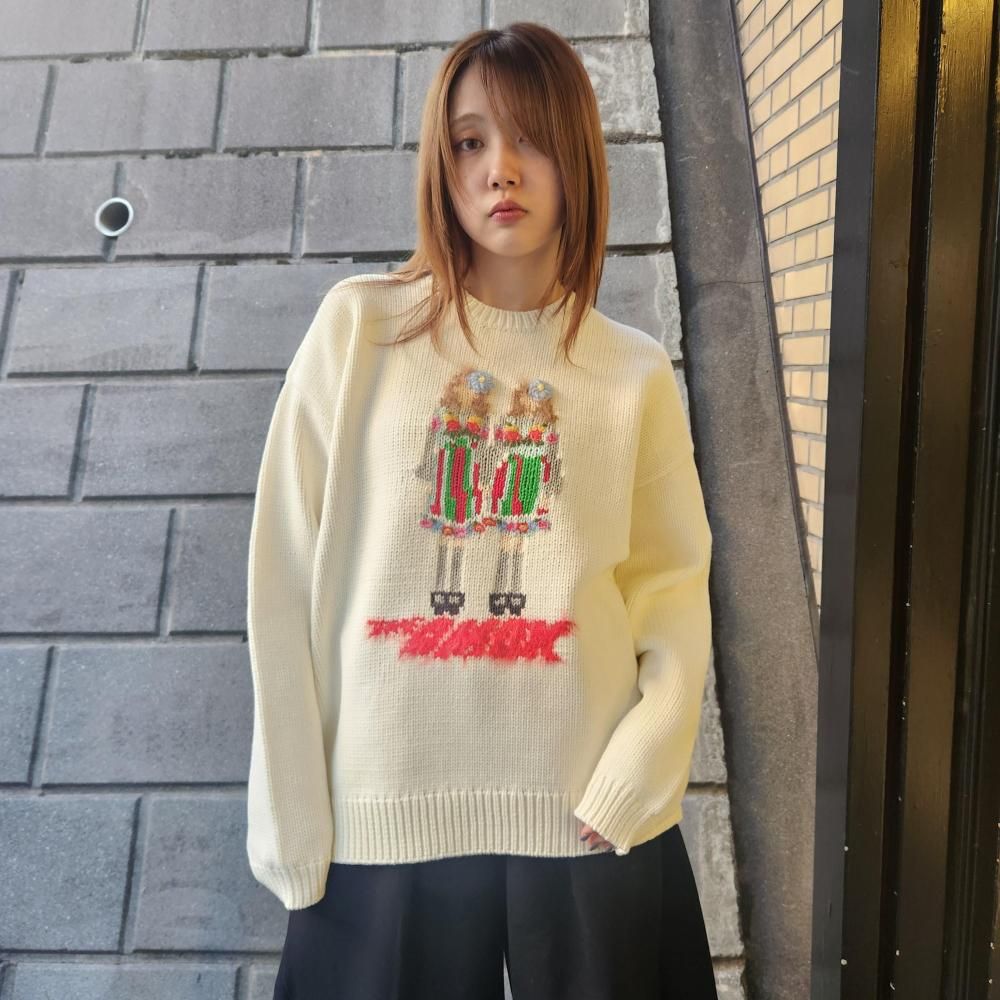 <img class='new_mark_img1' src='https://img.shop-pro.jp/img/new/icons1.gif' style='border:none;display:inline;margin:0px;padding:0px;width:auto;' />AMOKTWINS KNIT(WHITE)