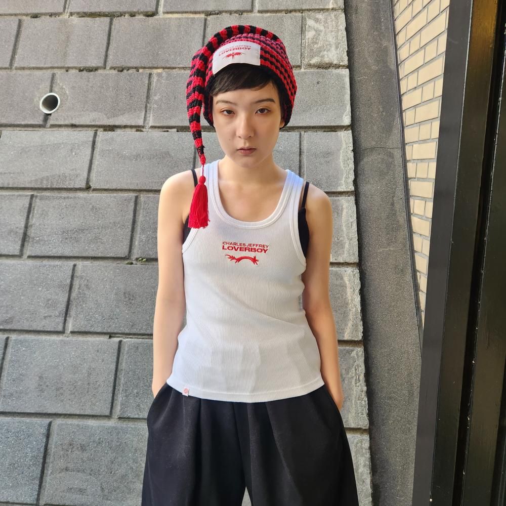 <img class='new_mark_img1' src='https://img.shop-pro.jp/img/new/icons1.gif' style='border:none;display:inline;margin:0px;padding:0px;width:auto;' />CHARLES JEFFEREY LOVERBOYLOGO TANK TOP