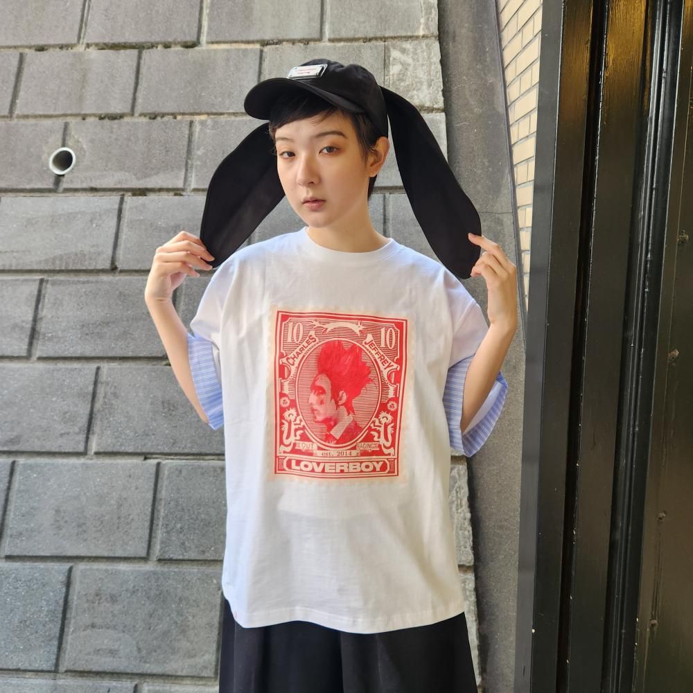 <img class='new_mark_img1' src='https://img.shop-pro.jp/img/new/icons1.gif' style='border:none;display:inline;margin:0px;padding:0px;width:auto;' />CHARLES JEFFEREY LOVERBOYTURN UP TEE(WHITE)