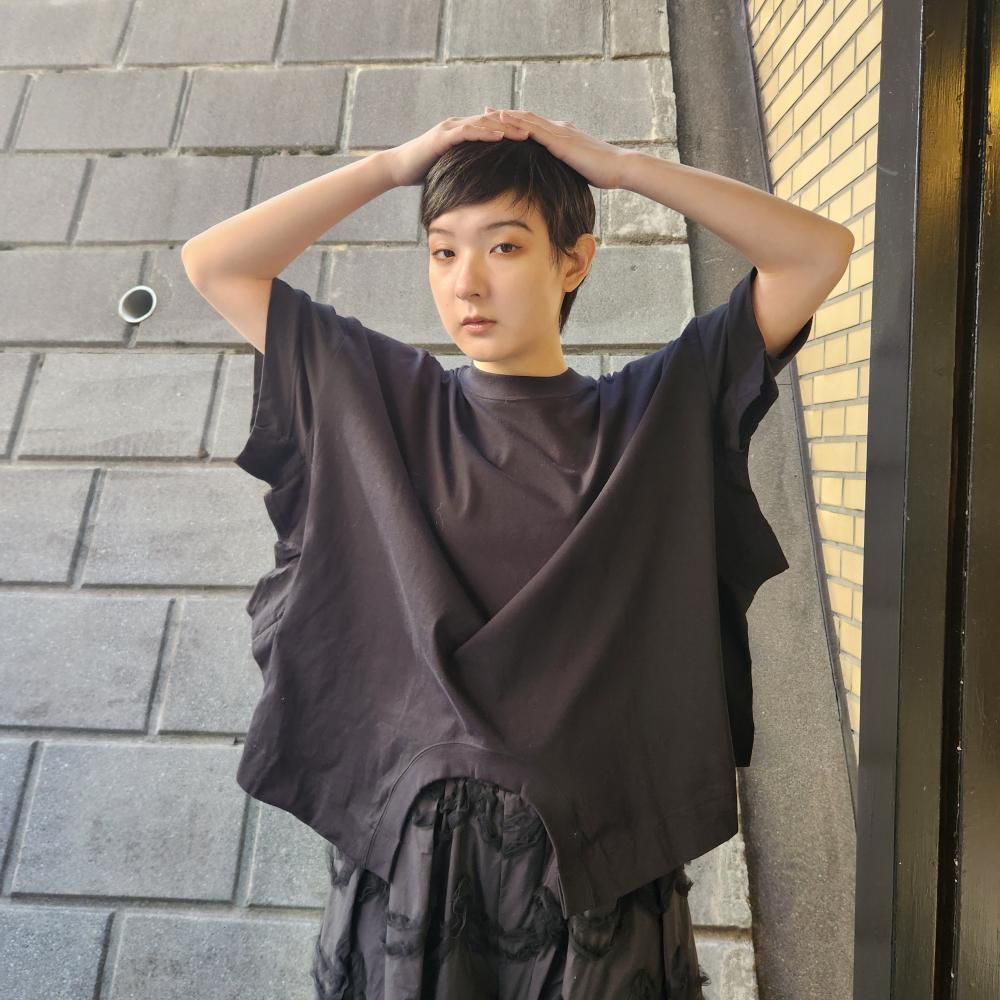 <img class='new_mark_img1' src='https://img.shop-pro.jp/img/new/icons1.gif' style='border:none;display:inline;margin:0px;padding:0px;width:auto;' />BASEMARKTWO SIDE BIG TEE(BLACK)