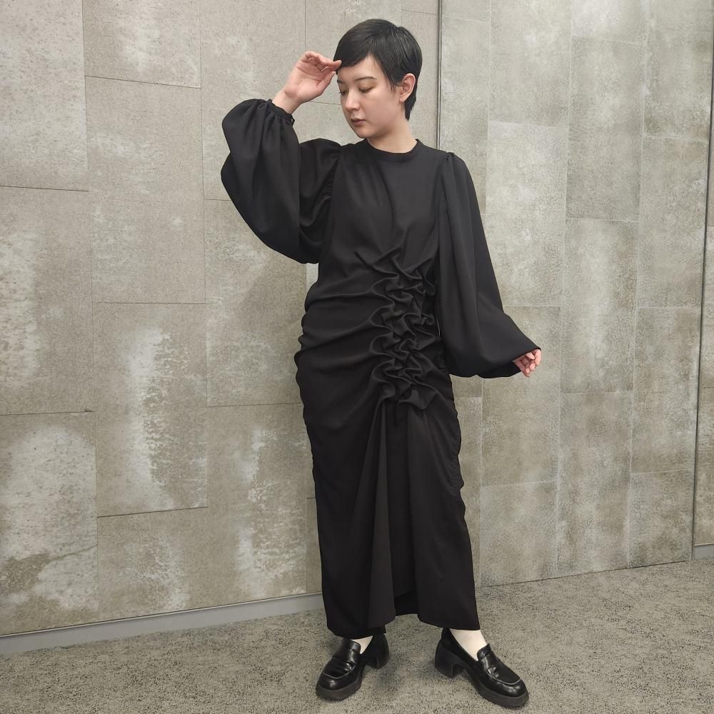 <img class='new_mark_img1' src='https://img.shop-pro.jp/img/new/icons1.gif' style='border:none;display:inline;margin:0px;padding:0px;width:auto;' />CREATE CLAIRSIDE GATHER DRESS