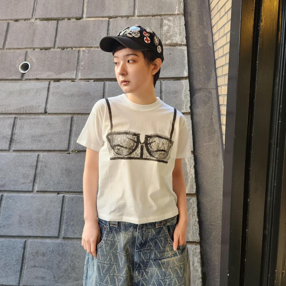<img class='new_mark_img1' src='https://img.shop-pro.jp/img/new/icons1.gif' style='border:none;display:inline;margin:0px;padding:0px;width:auto;' />VAQUERA WOVEN BRA T-SHIRT KNIT