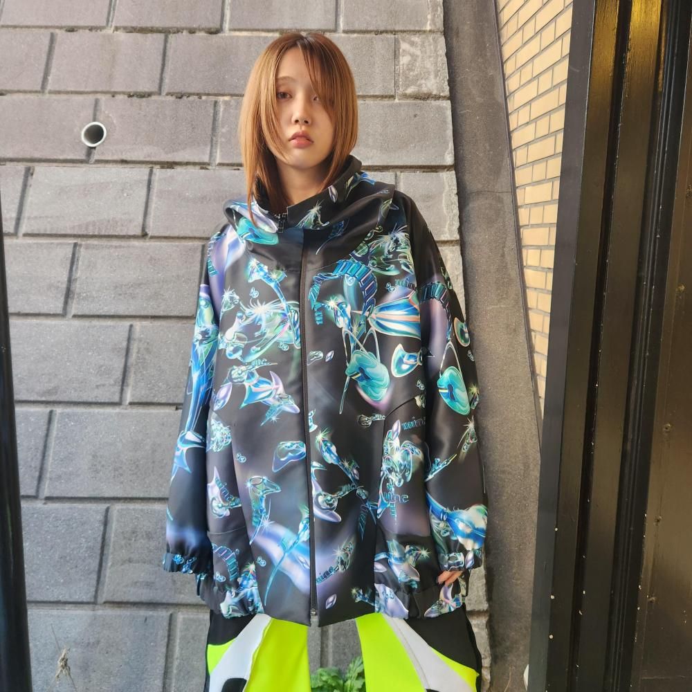 <img class='new_mark_img1' src='https://img.shop-pro.jp/img/new/icons1.gif' style='border:none;display:inline;margin:0px;padding:0px;width:auto;' />BALMUNG Graphic High Neck Big Hoodie (Black)