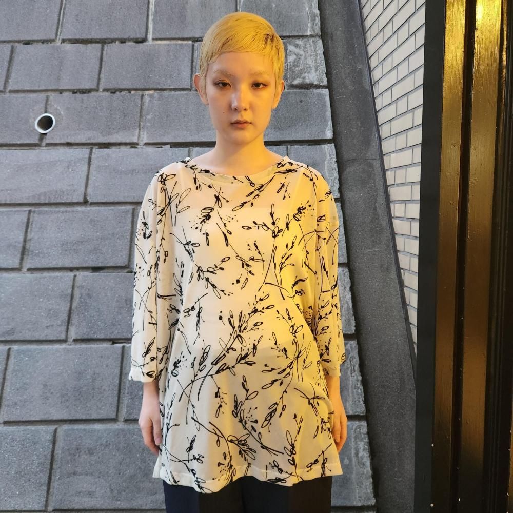 <img class='new_mark_img1' src='https://img.shop-pro.jp/img/new/icons1.gif' style='border:none;display:inline;margin:0px;padding:0px;width:auto;' />BODYSONG.TEE/MESH/FLOCKING/ATOZ(OFF-WHITE)