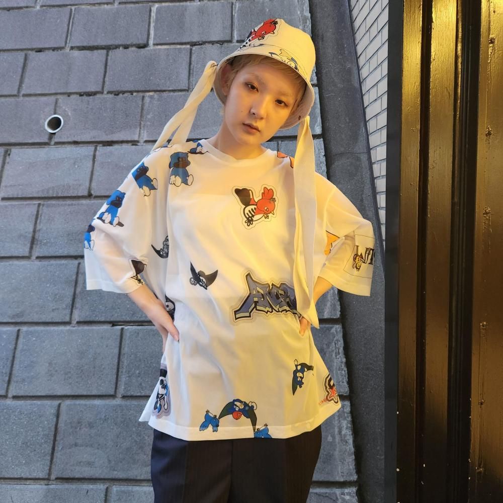 <img class='new_mark_img1' src='https://img.shop-pro.jp/img/new/icons1.gif' style='border:none;display:inline;margin:0px;padding:0px;width:auto;' />BODYSONG.TEE/MESH/FLOCKING/ATOZ(WHITE)