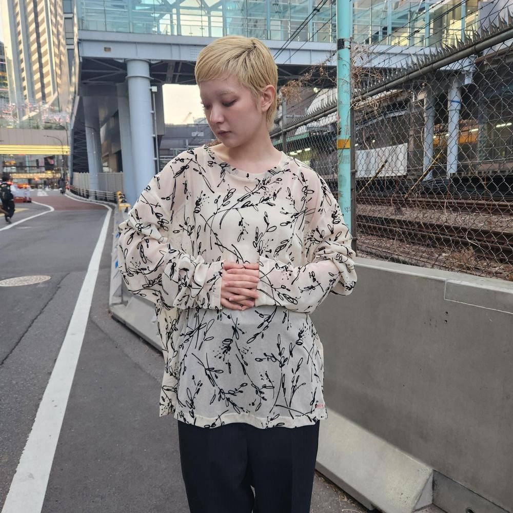 <img class='new_mark_img1' src='https://img.shop-pro.jp/img/new/icons1.gif' style='border:none;display:inline;margin:0px;padding:0px;width:auto;' />BODYSONG.LSTEE/MESH/FLOCKING/ATOZ(OFF-WHITE)