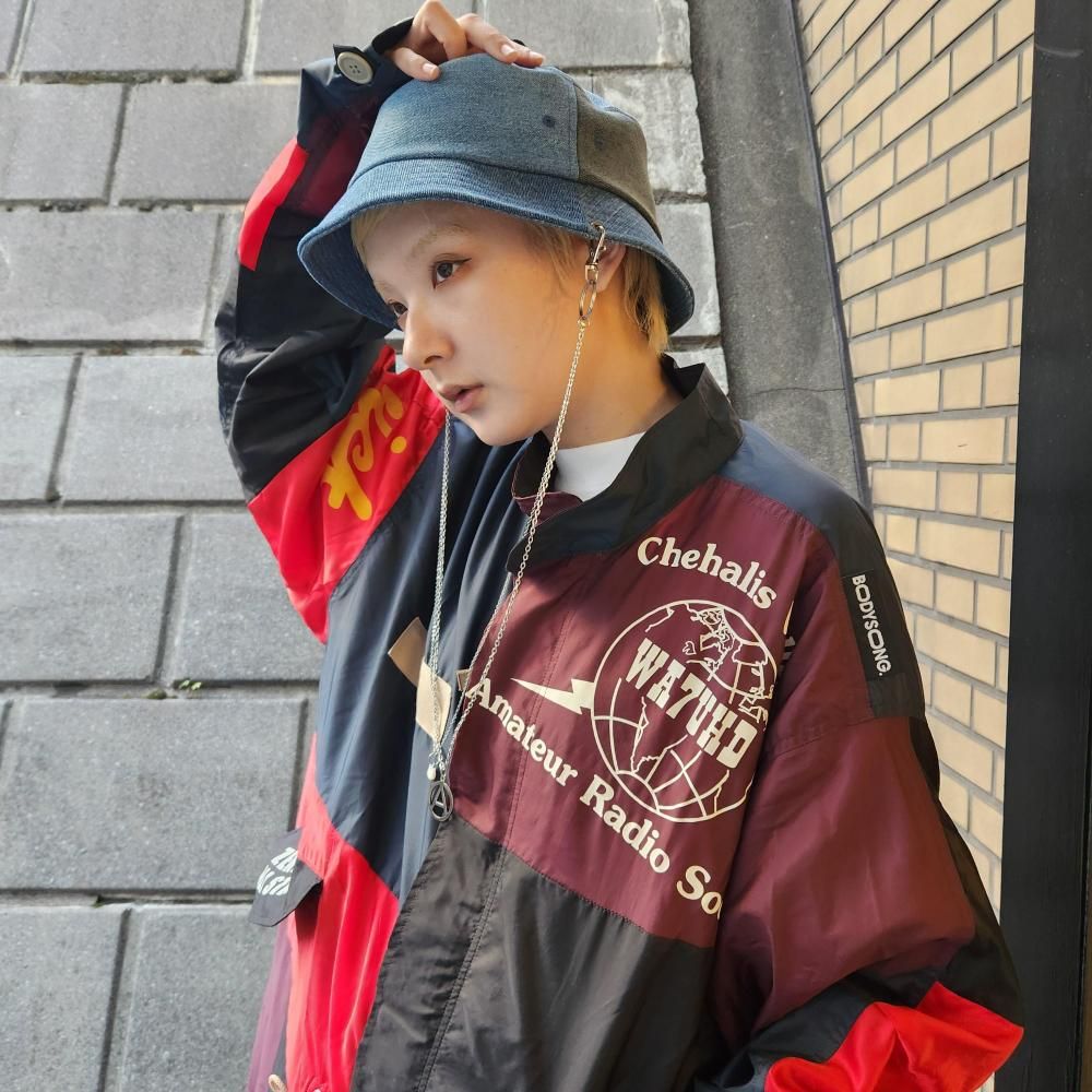 <img class='new_mark_img1' src='https://img.shop-pro.jp/img/new/icons1.gif' style='border:none;display:inline;margin:0px;padding:0px;width:auto;' />BODYSONG.VINTAGE DENIM PATCHWORK HAT