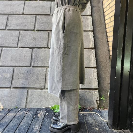 Dulcamara ピグメント ジャージー レイヤード スカートPT パンツ Dulcamara (ドゥルカマラ) ピグメントジャージーレイヤード