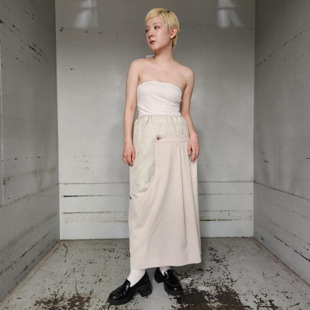 <img class='new_mark_img1' src='https://img.shop-pro.jp/img/new/icons16.gif' style='border:none;display:inline;margin:0px;padding:0px;width:auto;' />40%OFFKANIZSA2WAY SKIRT(& BARE TOP)