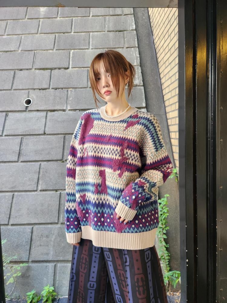 <img class='new_mark_img1' src='https://img.shop-pro.jp/img/new/icons1.gif' style='border:none;display:inline;margin:0px;padding:0px;width:auto;' />AMOKNORDIC SWEITCHING KNIT(BEIGE)