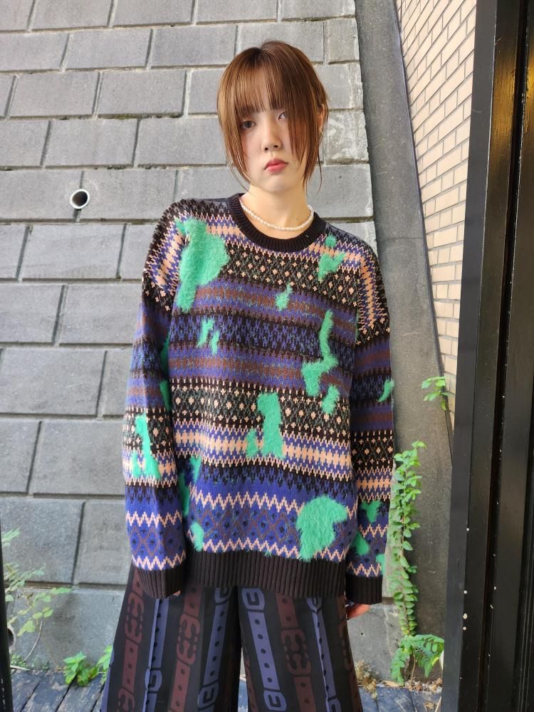 <img class='new_mark_img1' src='https://img.shop-pro.jp/img/new/icons1.gif' style='border:none;display:inline;margin:0px;padding:0px;width:auto;' />AMOKNORDIC SWEITCHING KNIT(BLACK)