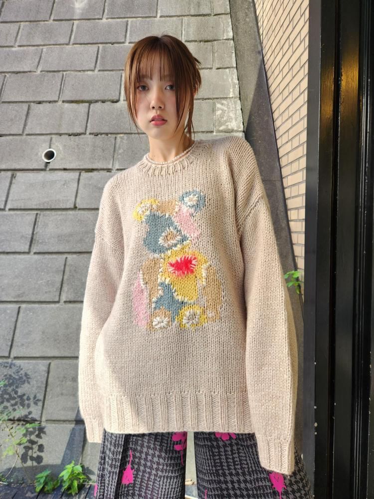 <img class='new_mark_img1' src='https://img.shop-pro.jp/img/new/icons1.gif' style='border:none;display:inline;margin:0px;padding:0px;width:auto;' />AMOKBEARBRIK KNIT(WHITE)