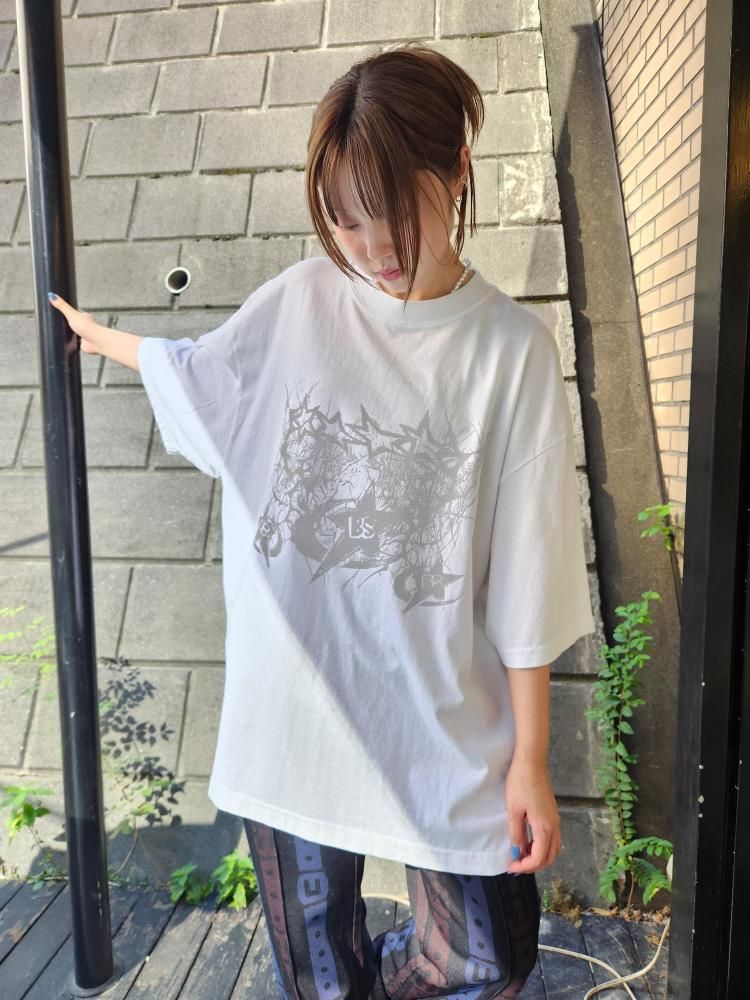 <img class='new_mark_img1' src='https://img.shop-pro.jp/img/new/icons1.gif' style='border:none;display:inline;margin:0px;padding:0px;width:auto;' />BODYSONG.TEE/REFLECTOR/STAR(WHITE)