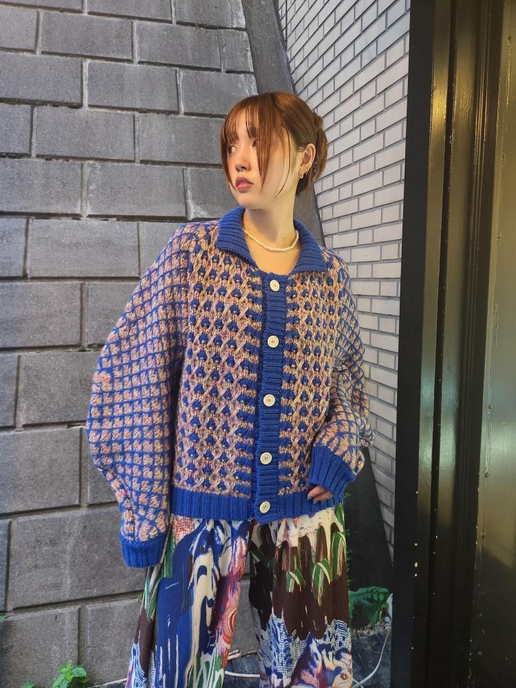 <img class='new_mark_img1' src='https://img.shop-pro.jp/img/new/icons1.gif' style='border:none;display:inline;margin:0px;padding:0px;width:auto;' />HENRIK VIBSKOVKIMCHI CARDIGAN(BLUE)