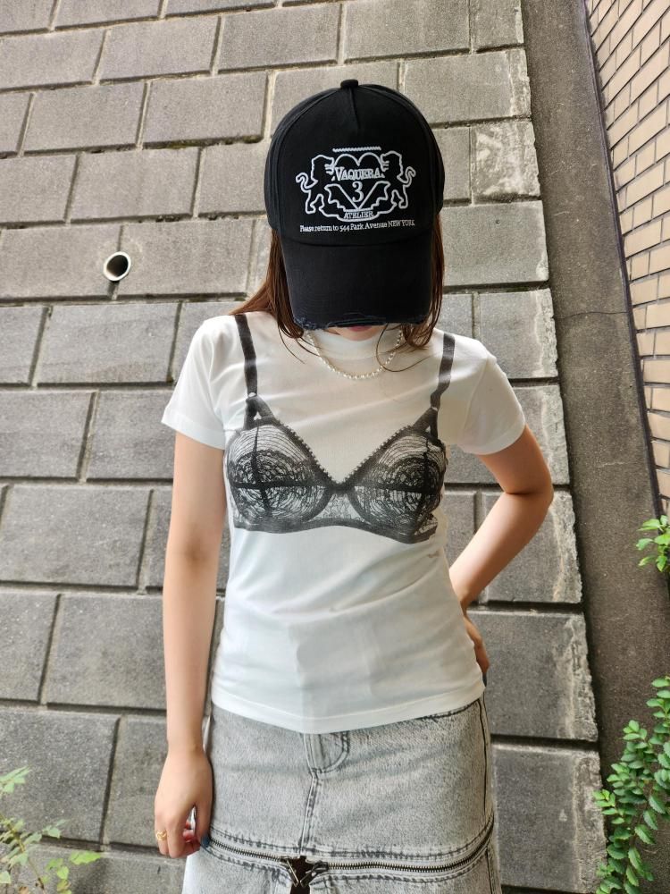 <img class='new_mark_img1' src='https://img.shop-pro.jp/img/new/icons1.gif' style='border:none;display:inline;margin:0px;padding:0px;width:auto;' />VAQUERA.WOMEN BRA T SHIRT KNIT