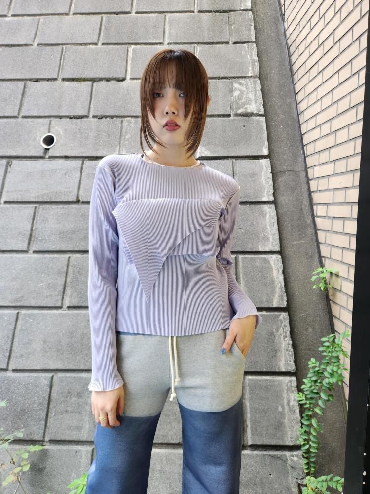 <img class='new_mark_img1' src='https://img.shop-pro.jp/img/new/icons1.gif' style='border:none;display:inline;margin:0px;padding:0px;width:auto;' />kotohayokozawaT*D* WAVE LONG SLEEVE TOP(LAVENDER)