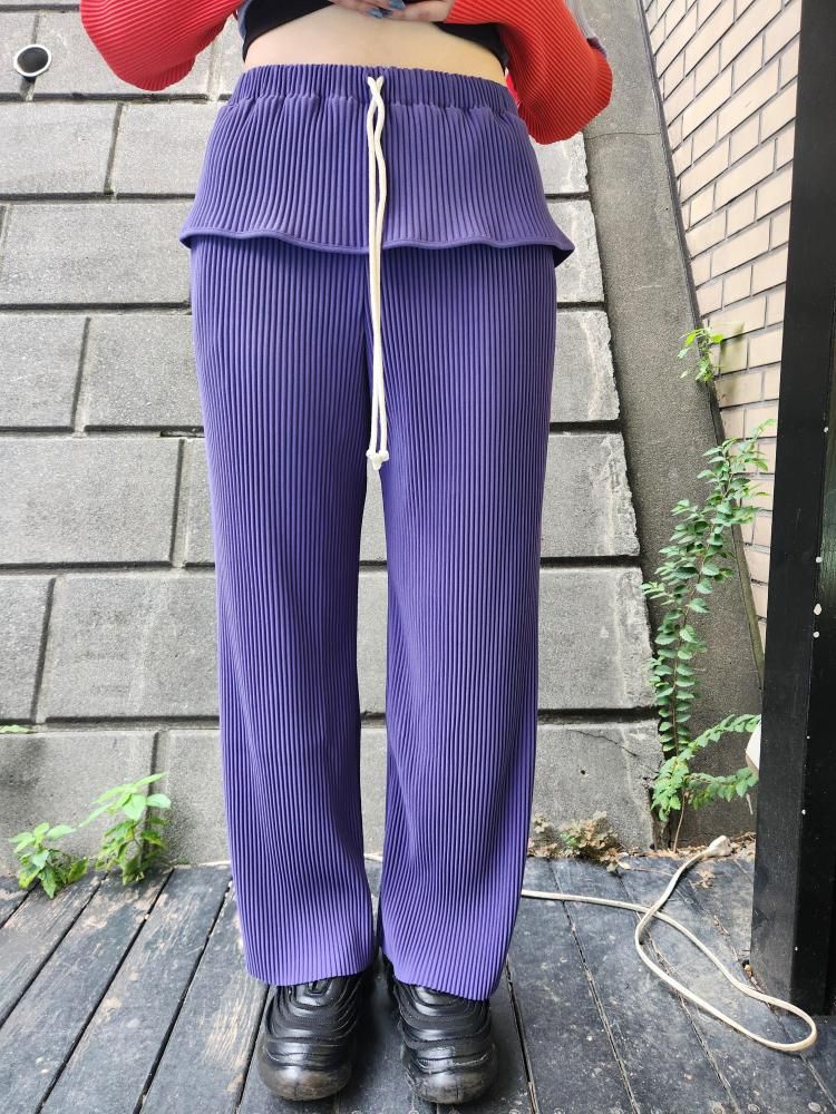 <img class='new_mark_img1' src='https://img.shop-pro.jp/img/new/icons1.gif' style='border:none;display:inline;margin:0px;padding:0px;width:auto;' />kotohayokozawaCRISP PIPING PANTS(BLUE)