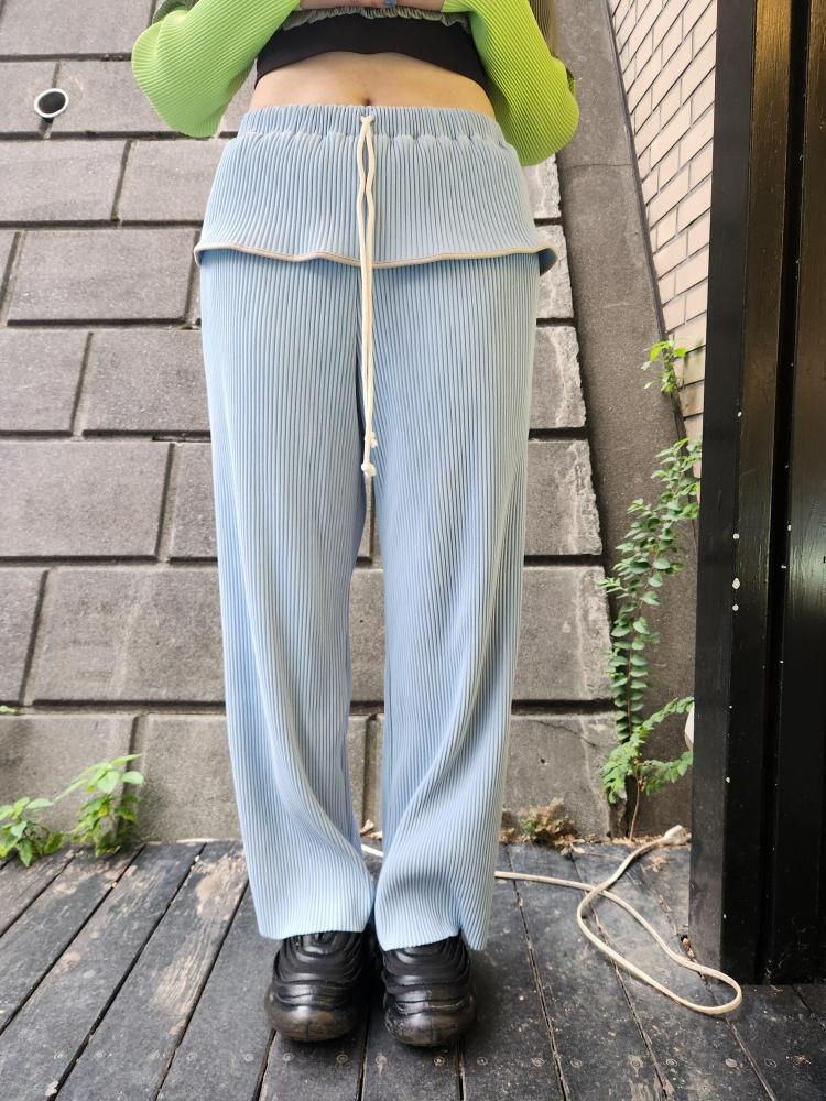 <img class='new_mark_img1' src='https://img.shop-pro.jp/img/new/icons1.gif' style='border:none;display:inline;margin:0px;padding:0px;width:auto;' />kotohayokozawaCRISP PIPING PANTS(PURPLE)