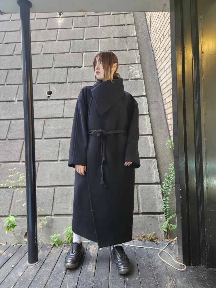 <img class='new_mark_img1' src='https://img.shop-pro.jp/img/new/icons1.gif' style='border:none;display:inline;margin:0px;padding:0px;width:auto;' />TWEODOUBLE-FACE ASYMTRIC CUT COAT