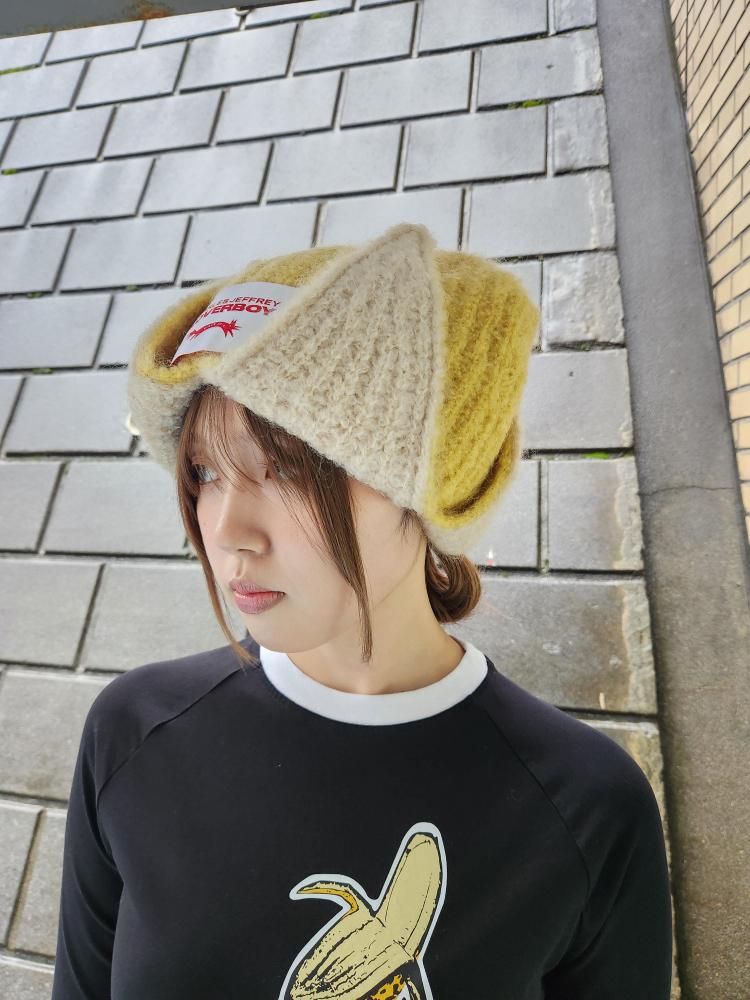 CHARLES JEFFREY LOVERBOY】MAHAIR CHUNKY BANANA BEANIE