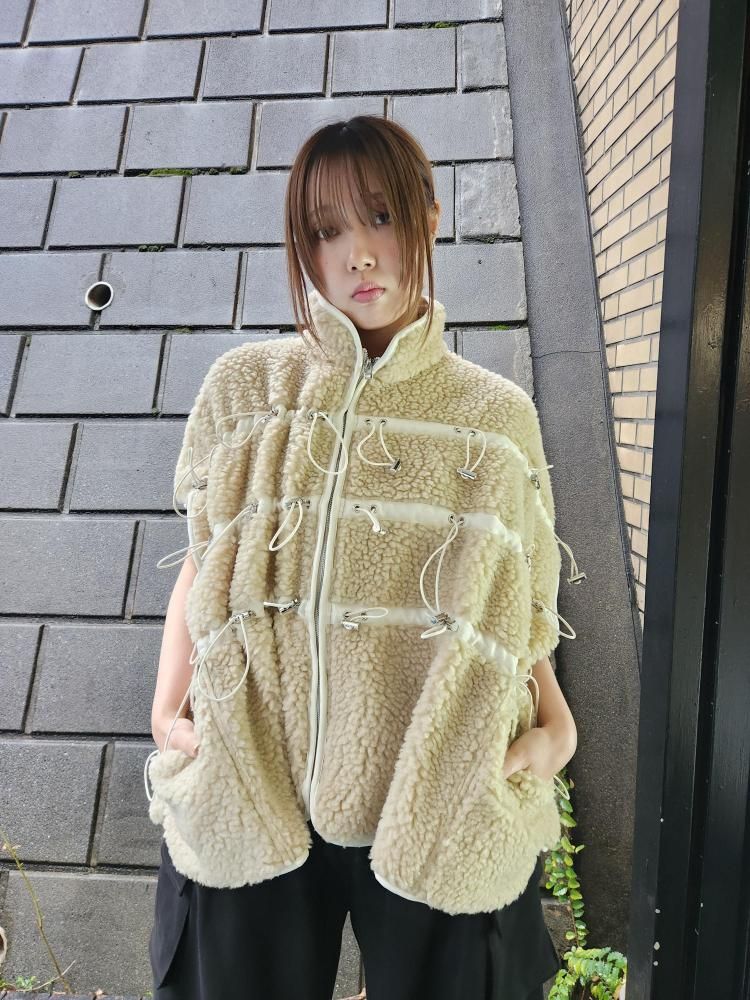 <img class='new_mark_img1' src='https://img.shop-pro.jp/img/new/icons1.gif' style='border:none;display:inline;margin:0px;padding:0px;width:auto;' />【asparagus】Shearing Banding zip up