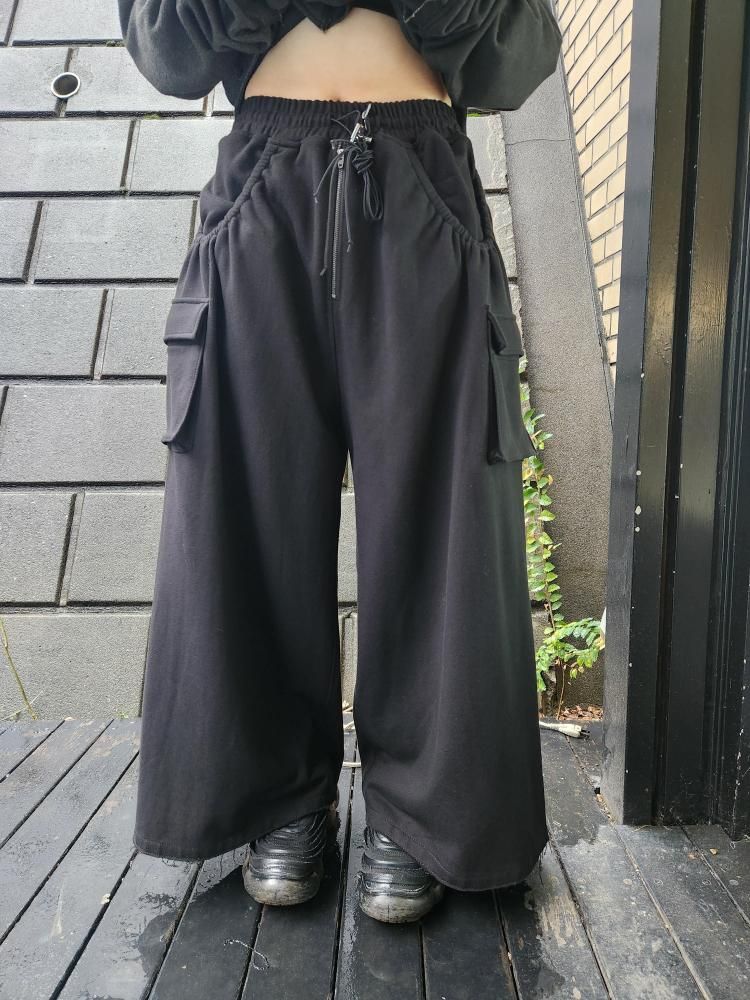 <img class='new_mark_img1' src='https://img.shop-pro.jp/img/new/icons1.gif' style='border:none;display:inline;margin:0px;padding:0px;width:auto;' />【asparagus】Pleats pocket wide pants
