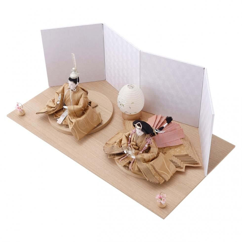 雛人形（ひな人形）「眞絹」｜清水久遊 親王飾り｜おしゃれでシンプル