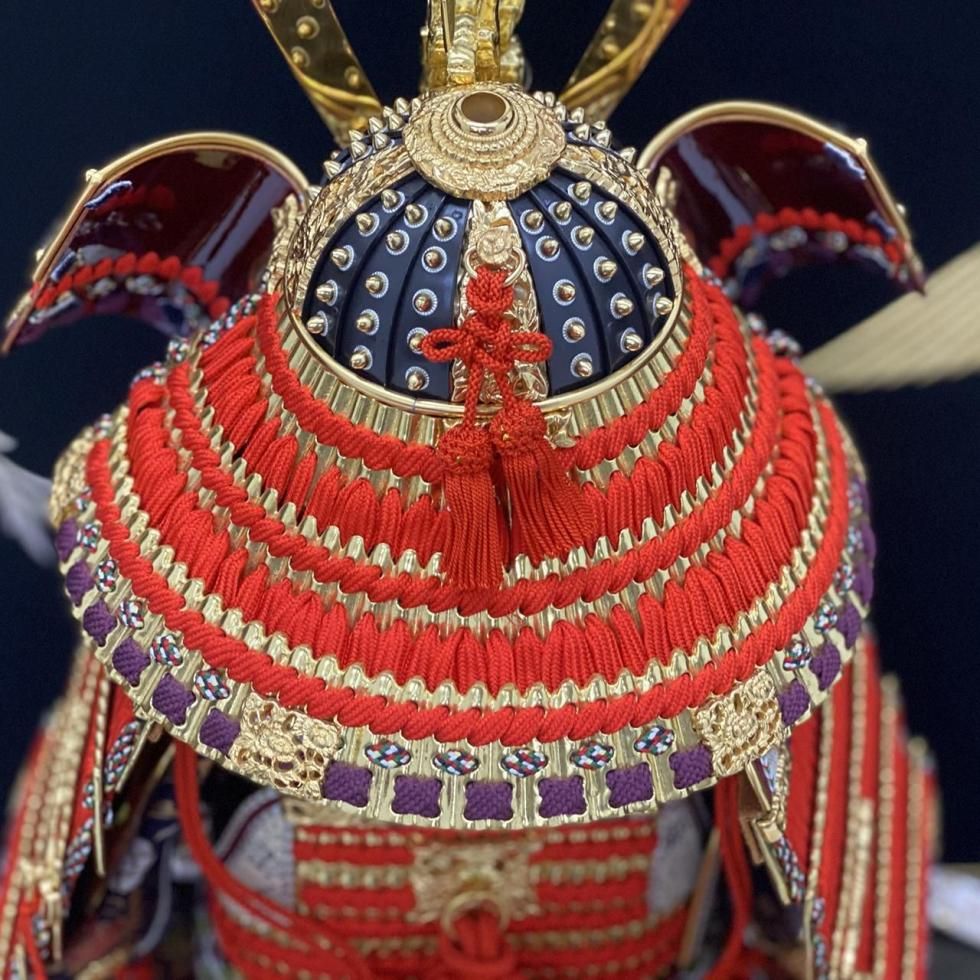 五月人形　「大鎧」 五月人形通販 鎧・京甲冑12号大鎧金小札朱糸縅平安住一水 | 永光公式