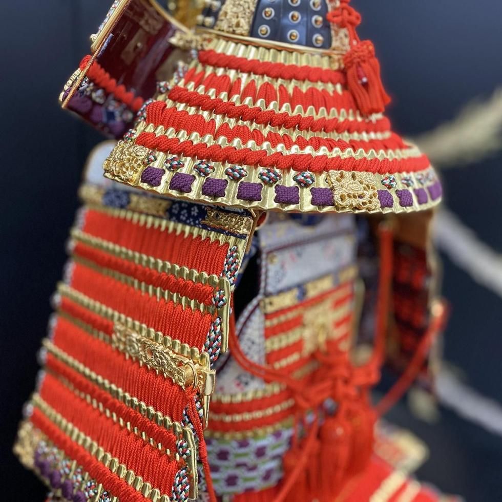12号大鎧金小札朱糸縅 平安住一水作 五月人形｜【EIKOU-DOLL