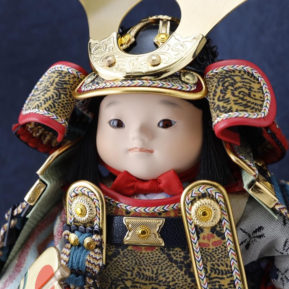 美品！【五月人形】幸一光 子供大将飾り 海 幸一光 子供大将 海｜端午の節句 五月人形 兜 コンパクトで