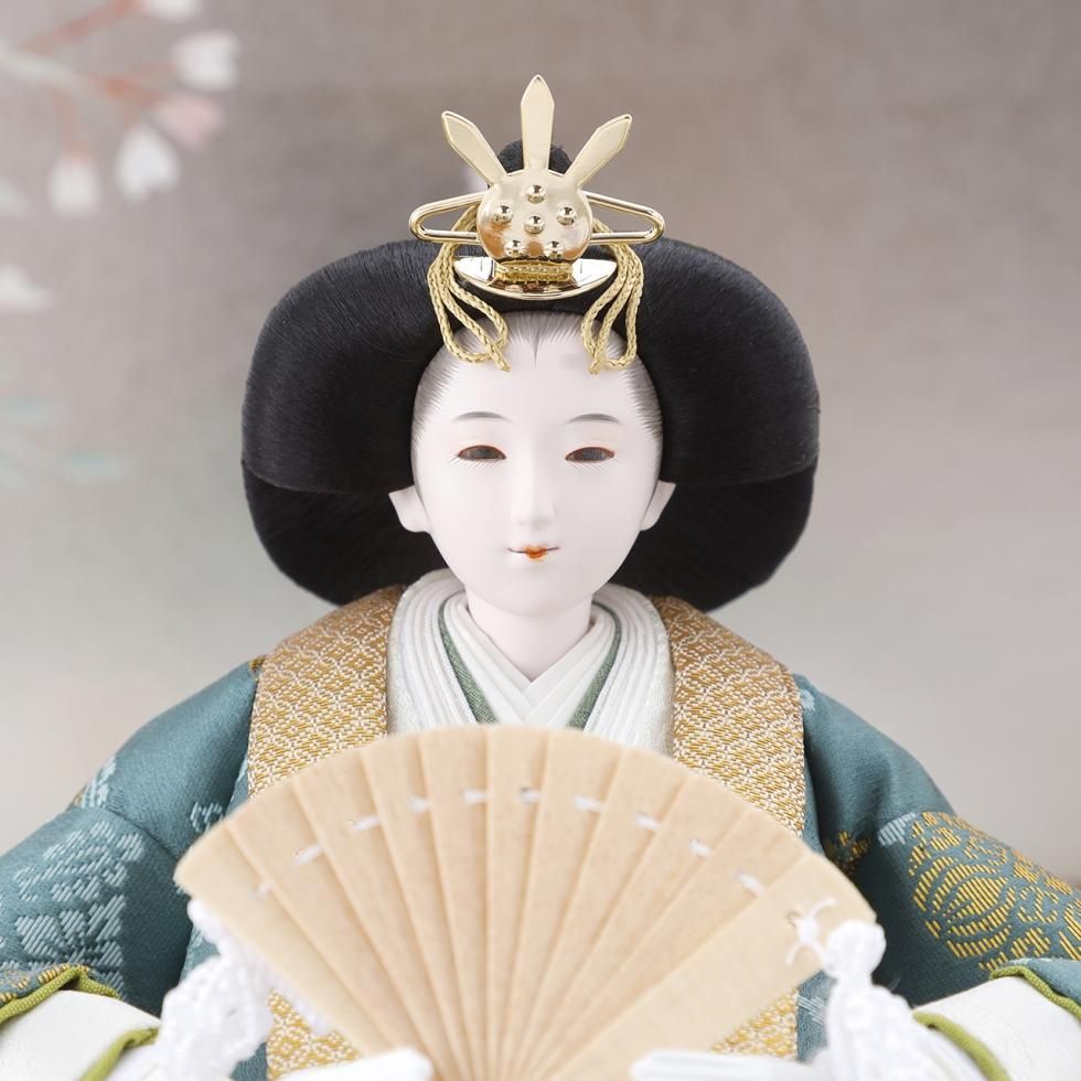 Amazon | 雛人形 ケース飾り ひな人形 藤翁作 かがやき雛 赤塗り