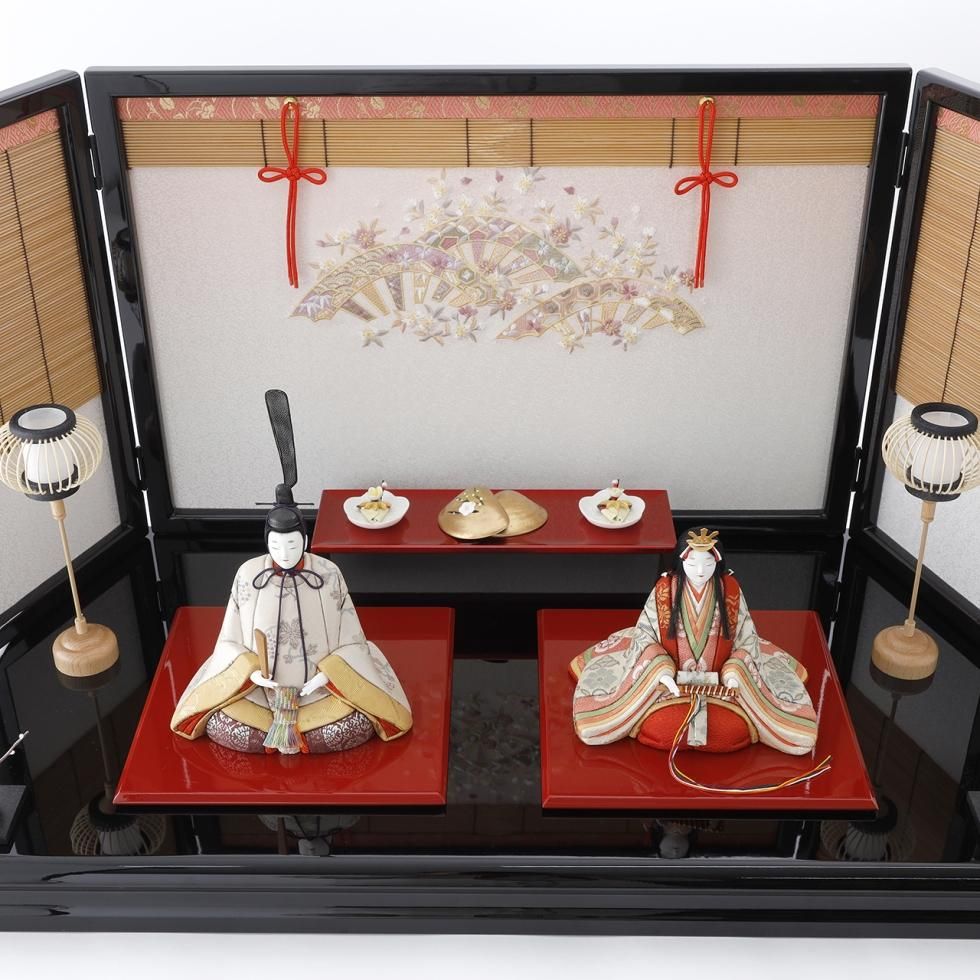 雛人形（ひな人形）「楼蘭」｜幸一光 親王飾り｜古典的な木目込み人形