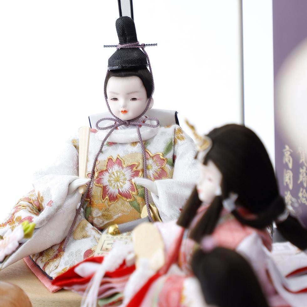雛人形（ひな人形）「幸の訪れ」｜鈴木晃隆 五人飾り｜かわいいお顔の