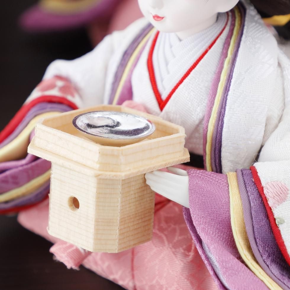 雛人形（ひな人形）「幸の訪れ」｜鈴木晃隆 五人飾り｜かわいいお顔の