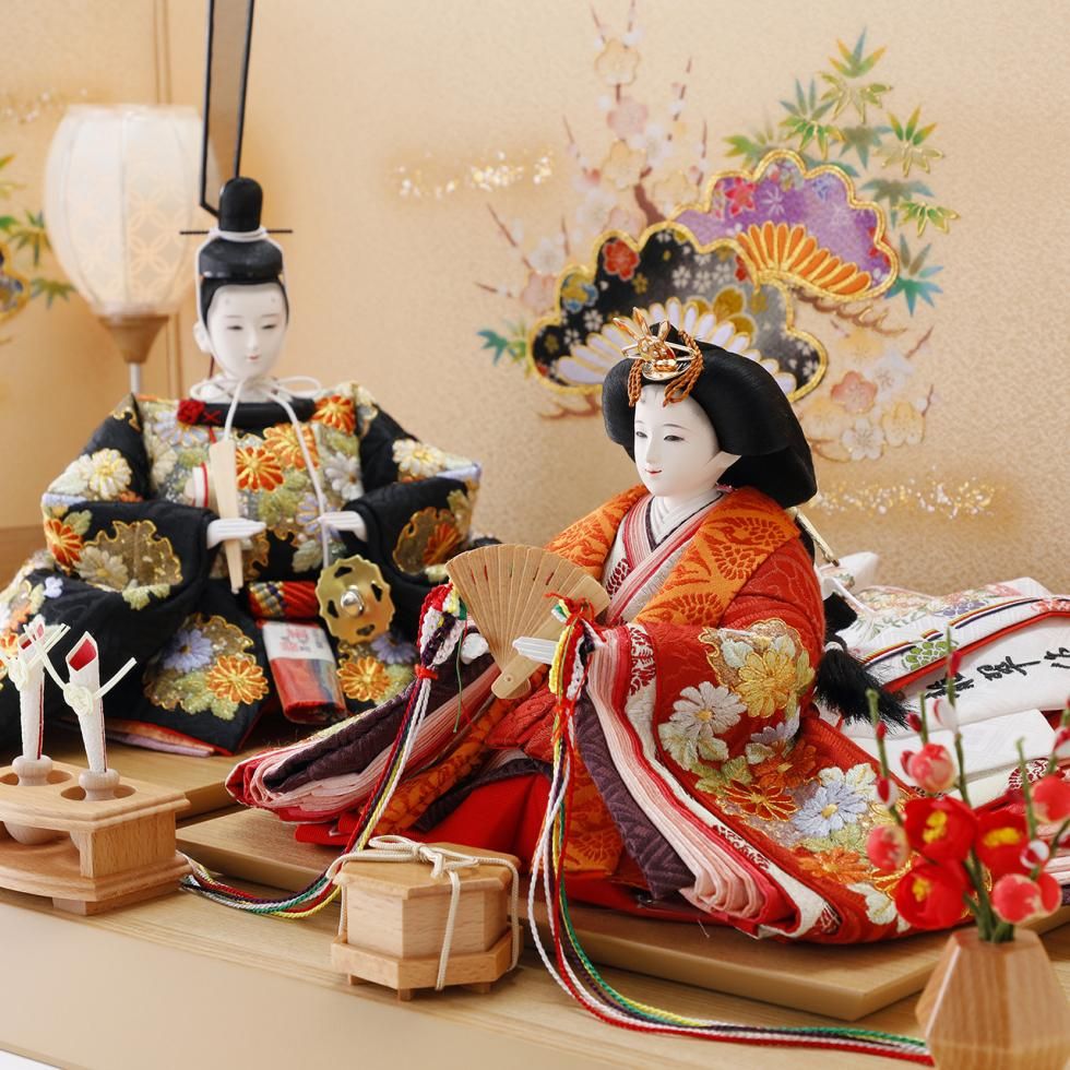 雛人形（ひな人形）「初春」｜望月龍翠 親王飾り｜おしゃれで高級な