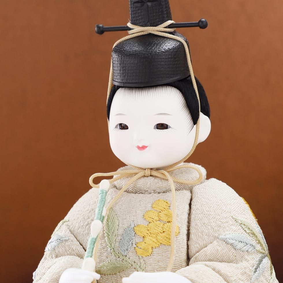 雛人形（ひな人形）「mimoza」｜鈴木晃隆 五人飾り｜コンパクトな木目
