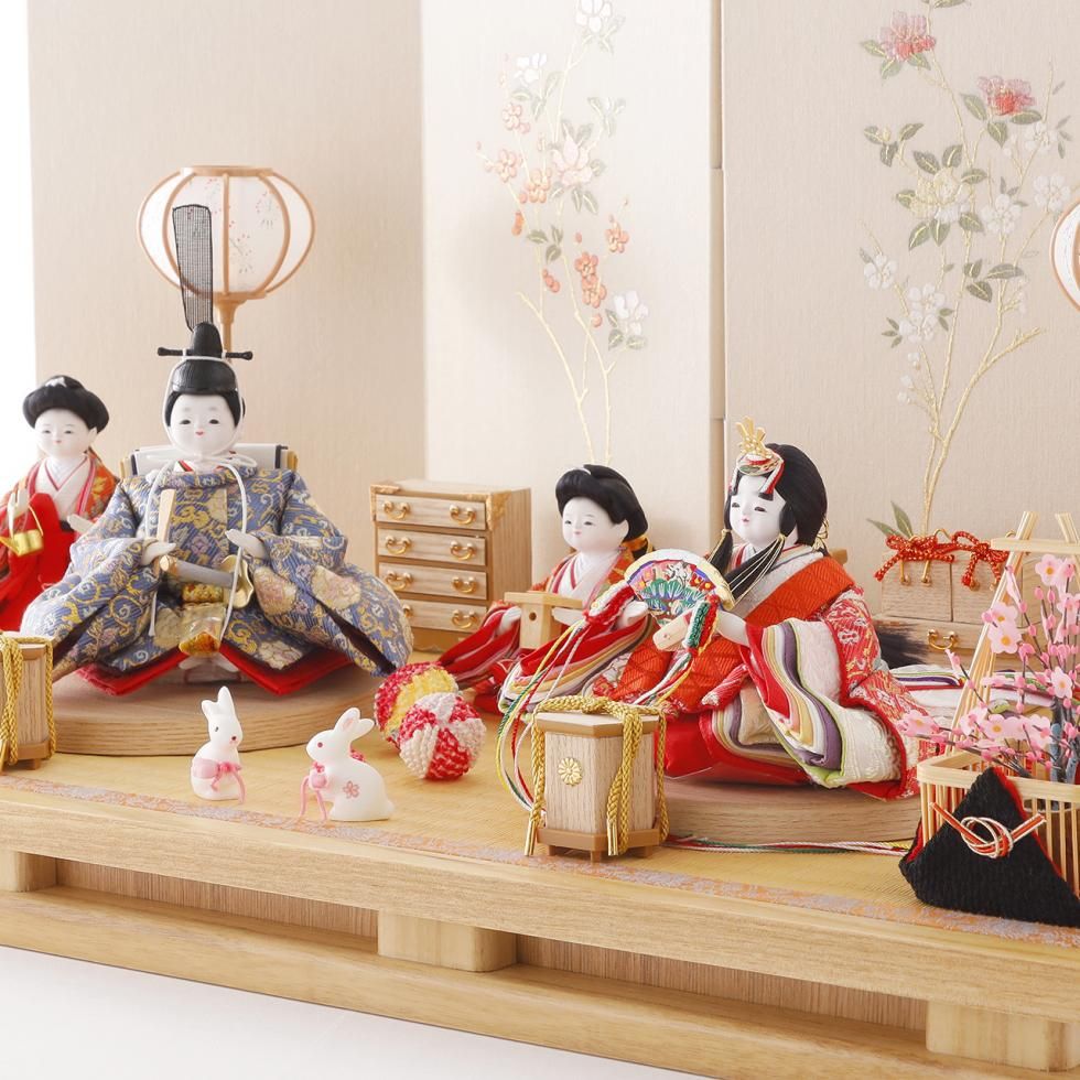 日本人形　雛人形 雛人形（ひな人形）「君と奏でる物語」｜鈴木晃隆 五人飾り｜かわいい