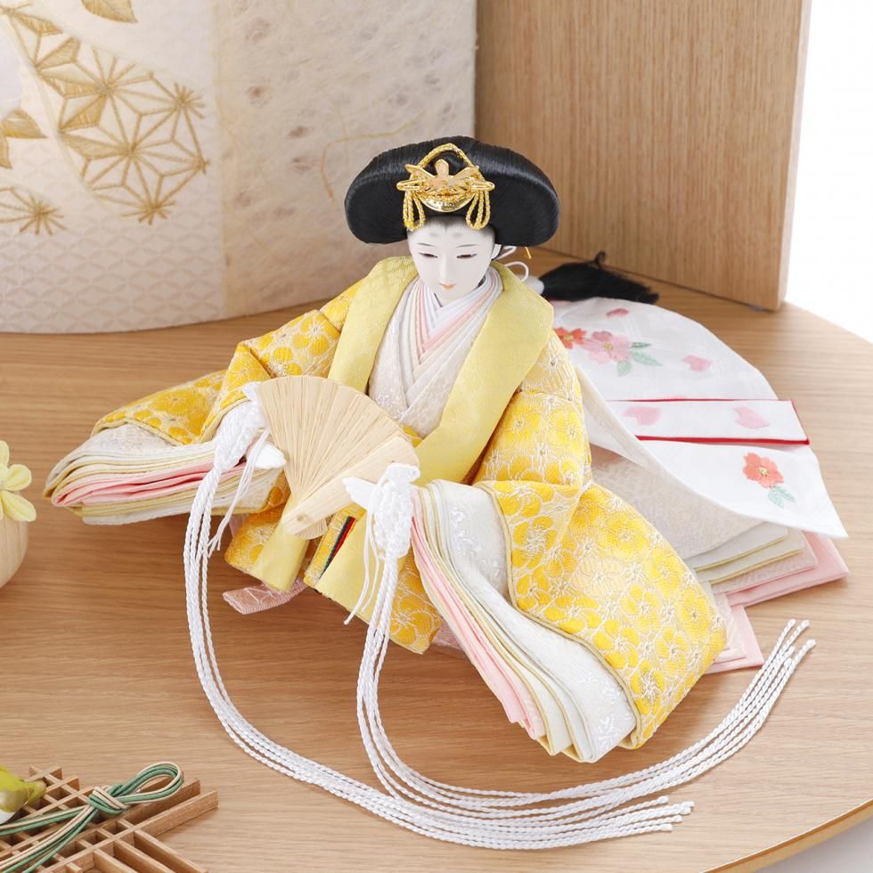 ひな人形 真多呂人形「春桜立雛セット」 - 伽楠（かなん）