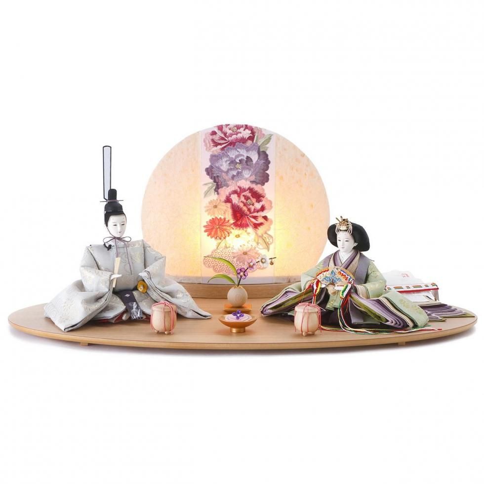 雛人形・ひな人形<br>「花のほとり - 澄 -」限定2点<br>清水久遊 -ひいな-<br>幅70×奥行40×高さ29.5cm