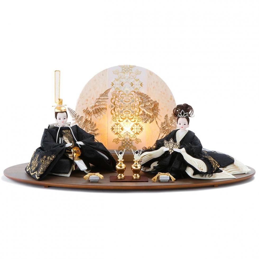 雛人形・ひな人形<br>「Frill - フリル -」限定1点<br>平安道翠<br>幅70×奥行40×高さ29.5cm